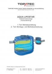 AQUA-LIPOSTAR Betriebshandbuch inkl. Betriebstagebuch 